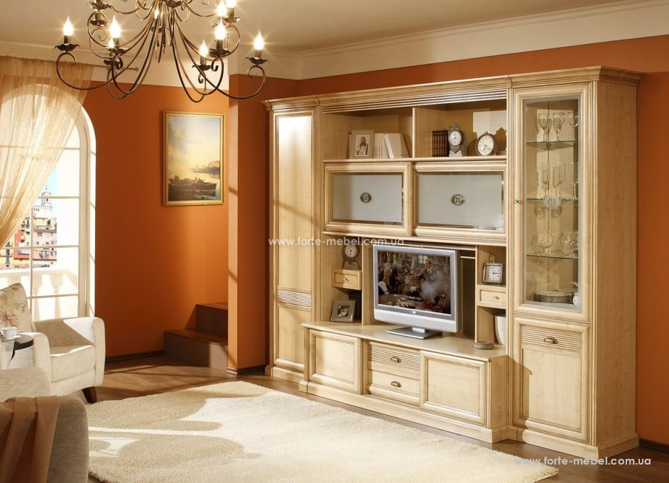 Мебель для гостиной в классическом стиле 