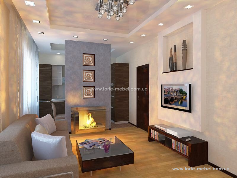 Уголок для отдыха в небольшой гостиной 